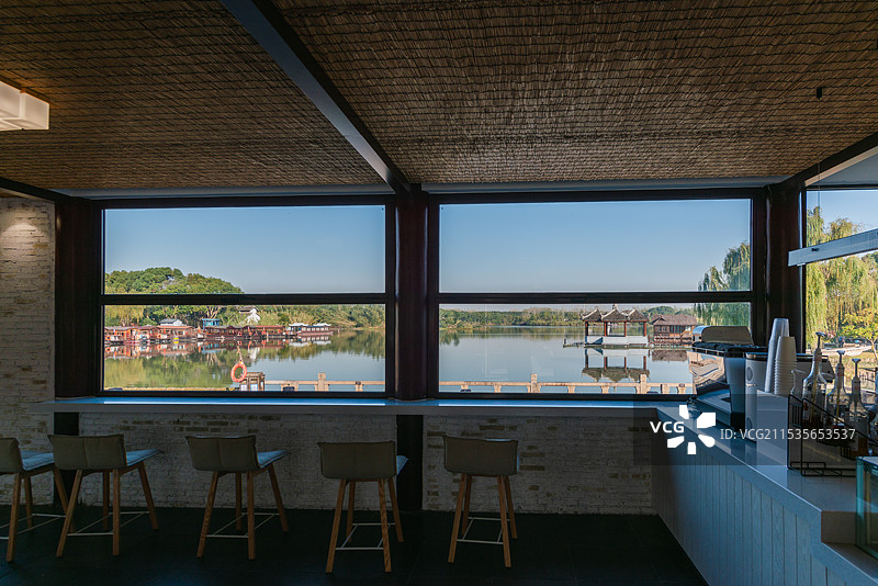 常熟沙家浜风景区秋景图片素材