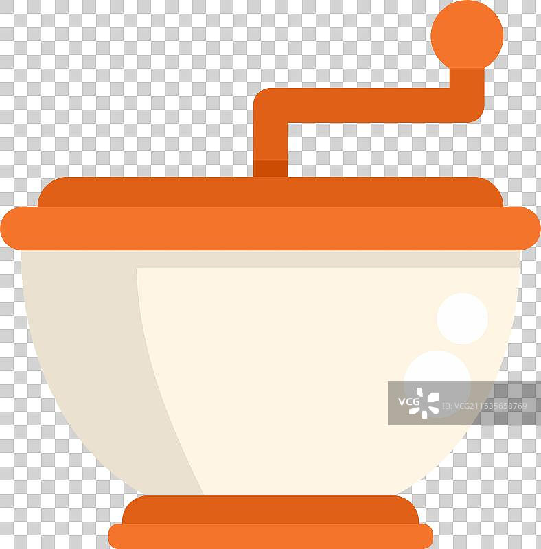 手动咖啡磨豆机带手柄，制作新鲜咖啡图片素材