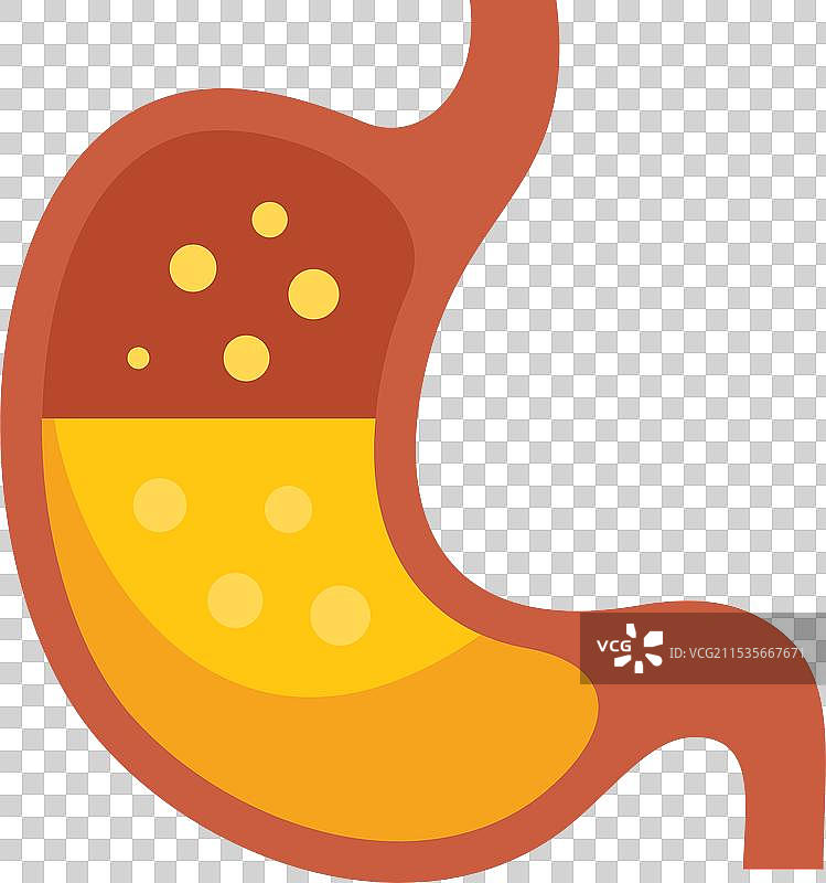 显示胃炎的人类胃部图片素材