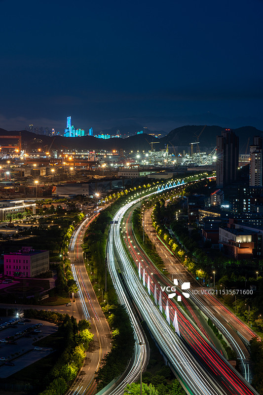 青岛城市道路交通——滨海大道图片素材