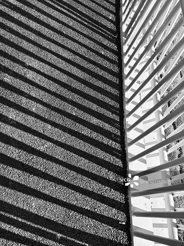 栏杆黑白图图片素材