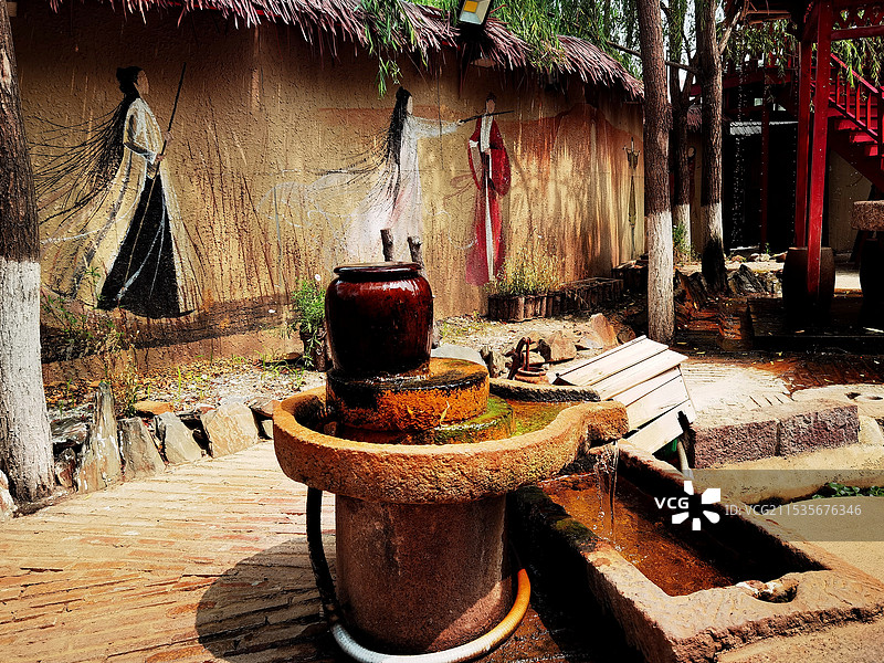 任务投稿：盘锦北旅田园大唐文化旅游区之黑风关古镇风光.园林景观图片素材