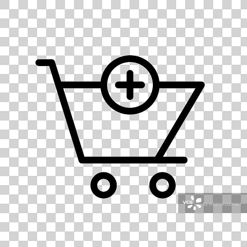 商务图标轮廓风格设计，独立于背景图片素材