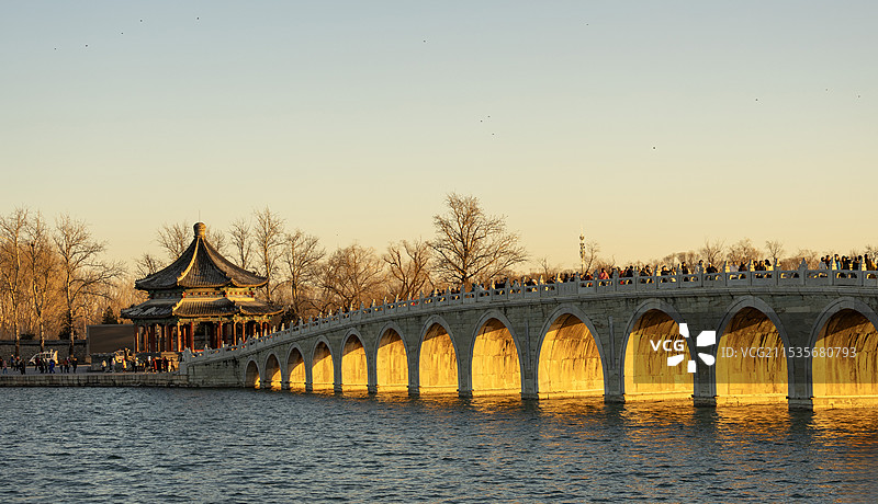 颐和园金光穿洞图片素材