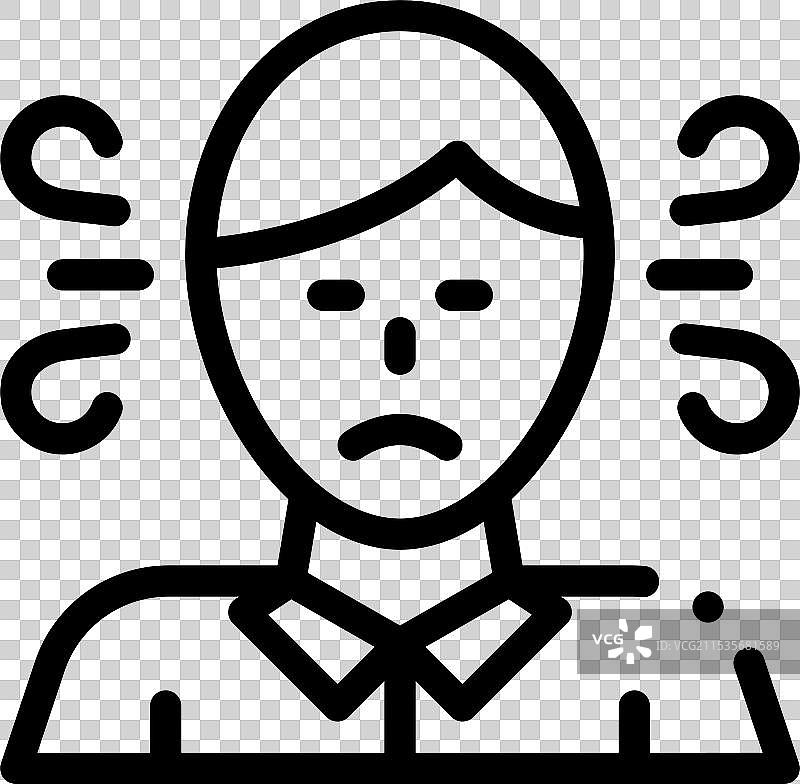 展览图标，细线风格设计，独立展示图片素材