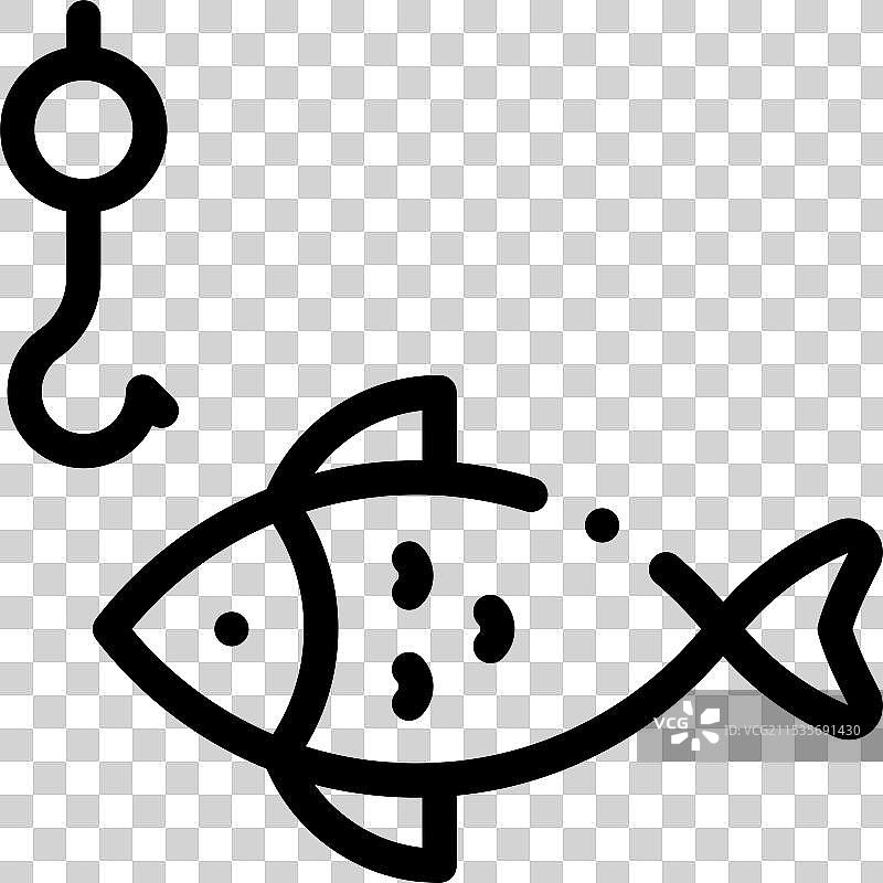 拳头碰撞图标，细线风格设计，独立展示图片素材