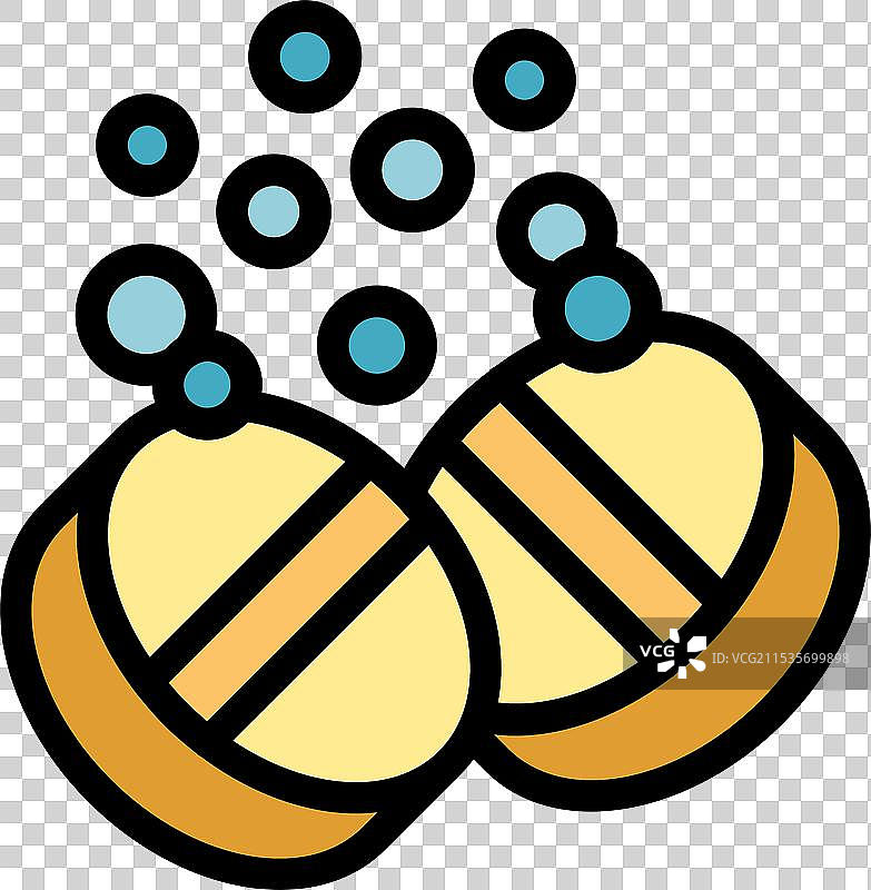 泡腾片在气泡中溶解图片素材