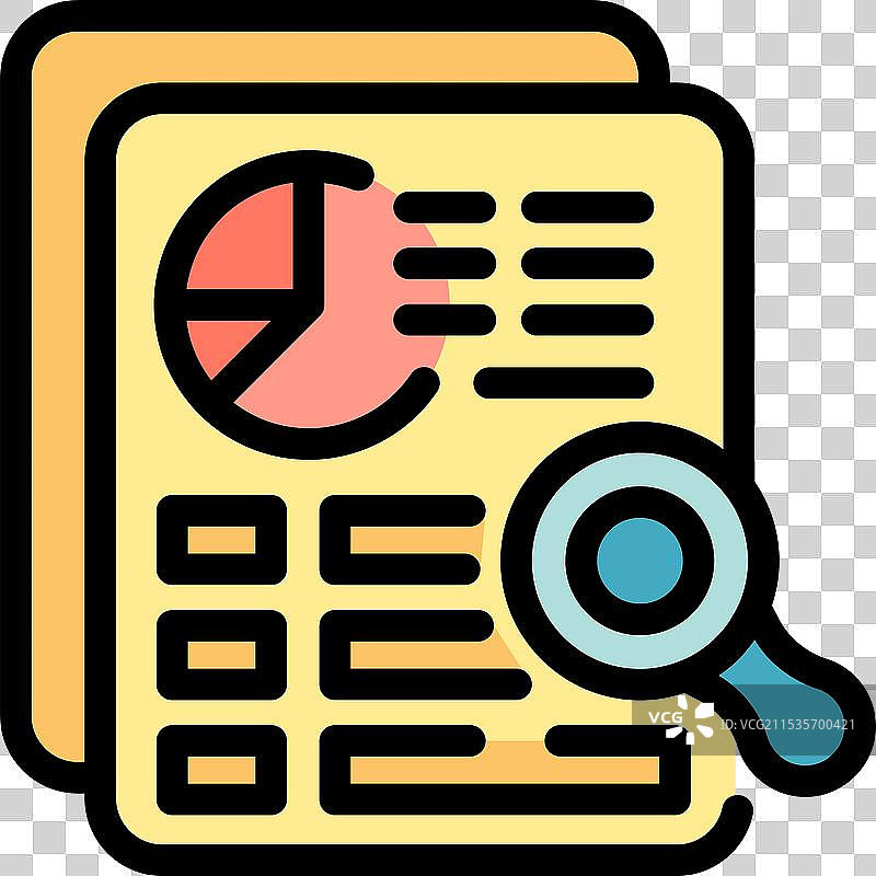 放大镜分析财务报告图片素材