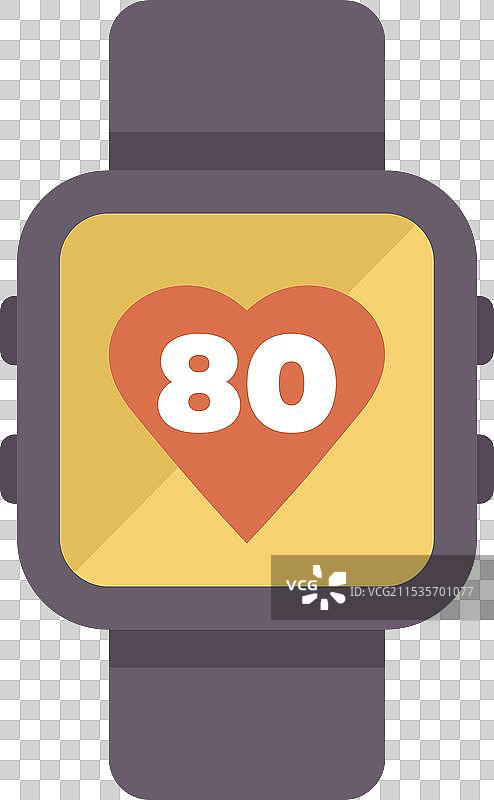 智能手表显示心率监测器图片素材