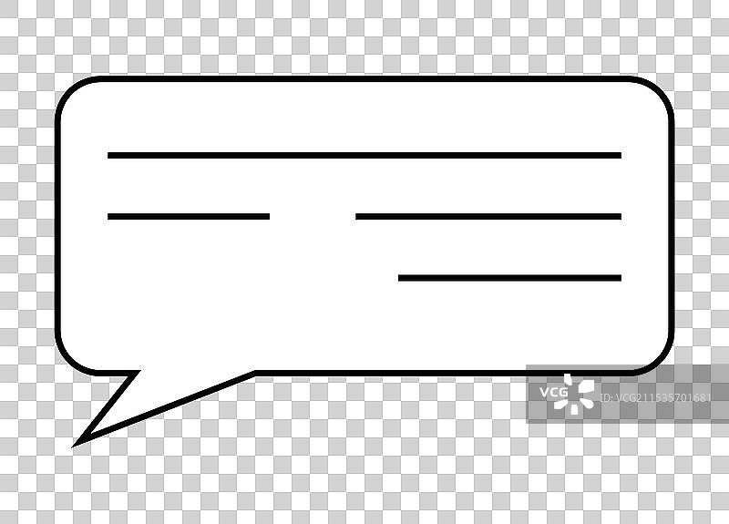 简单的轮廓对话气泡用于交流图片素材