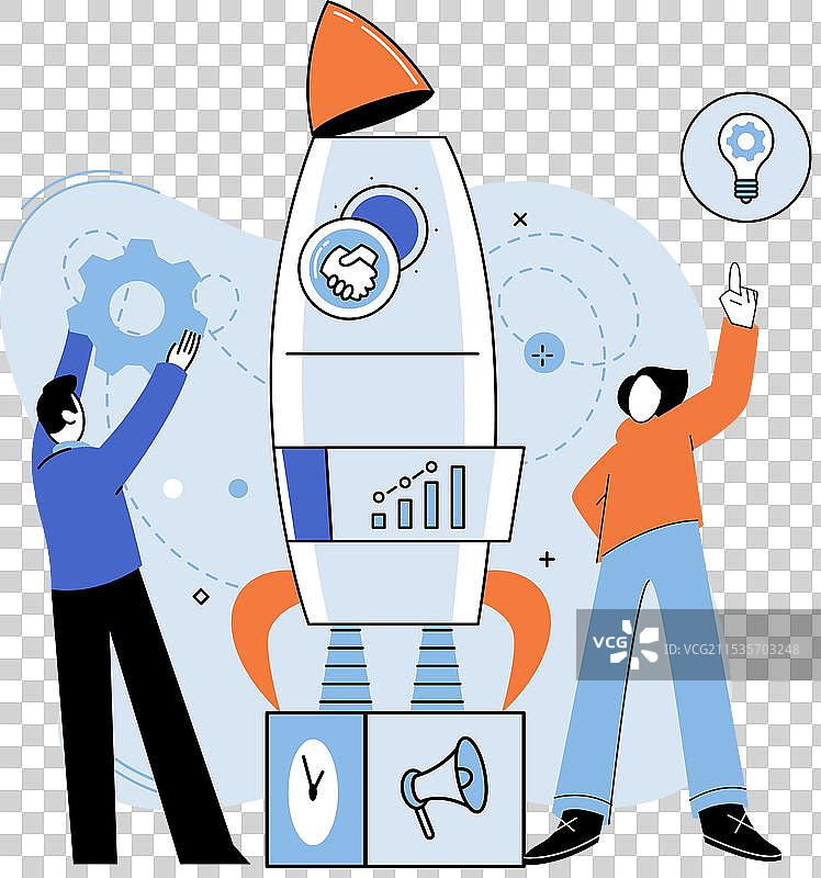 商业创业启动公司战略或新计划图片素材