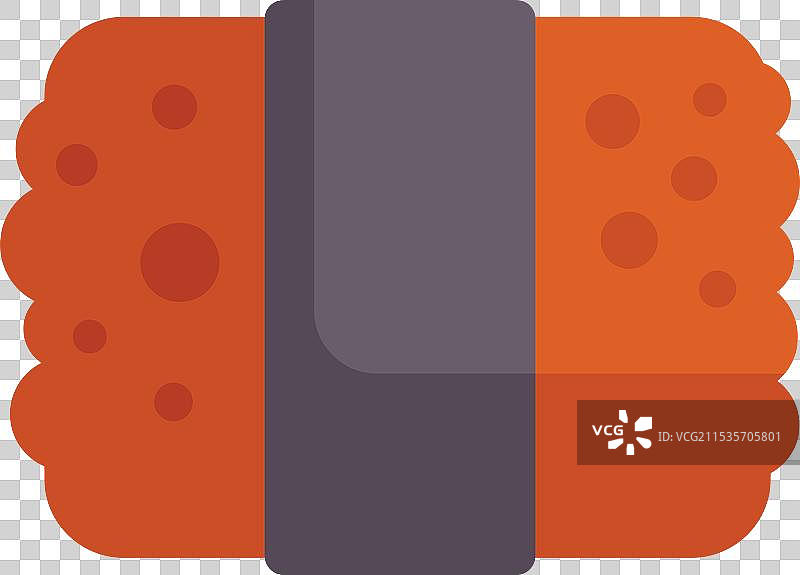 传统日本料理图标，描绘了军舰寿司图片素材