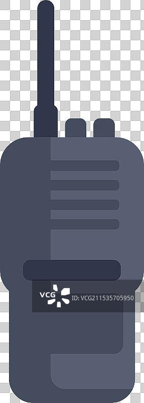 便携式对讲机正在发射信号图片素材