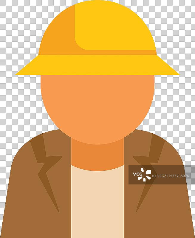 戴着黄色安全帽的建筑工人图片素材
