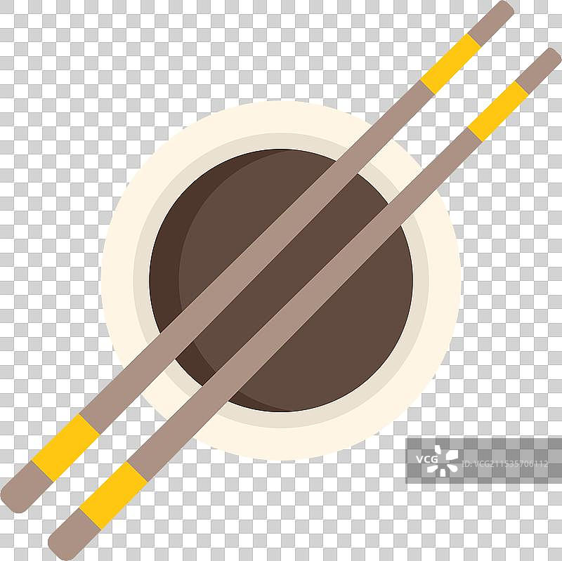 用筷子夹酱油吃亚洲美食图片素材