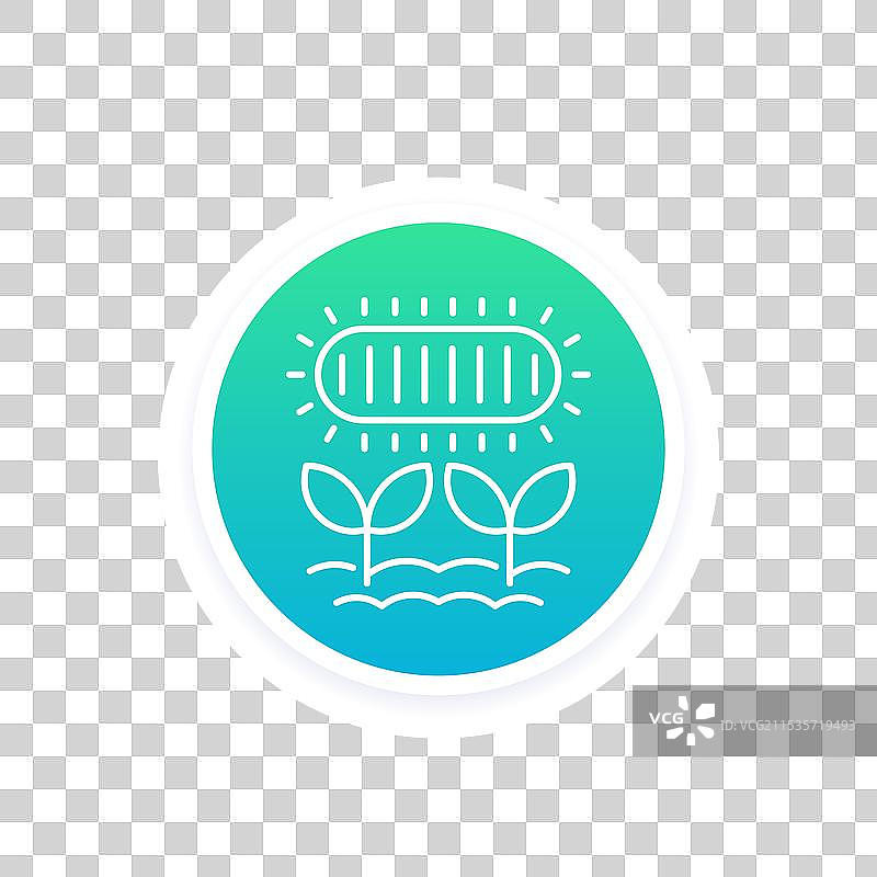 植物生长灯线条图标图片素材