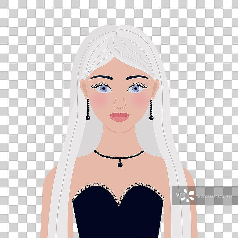 年轻女孩现代面孔肖像，金发女性图片素材