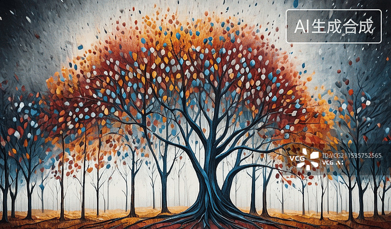 【AI数字艺术】梦幻森林图片素材