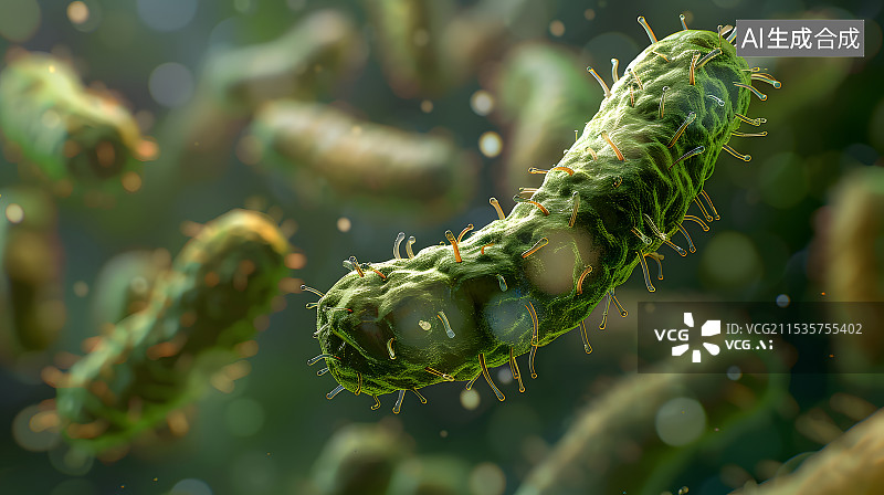 【AI数字艺术】细菌病毒细胞图片素材