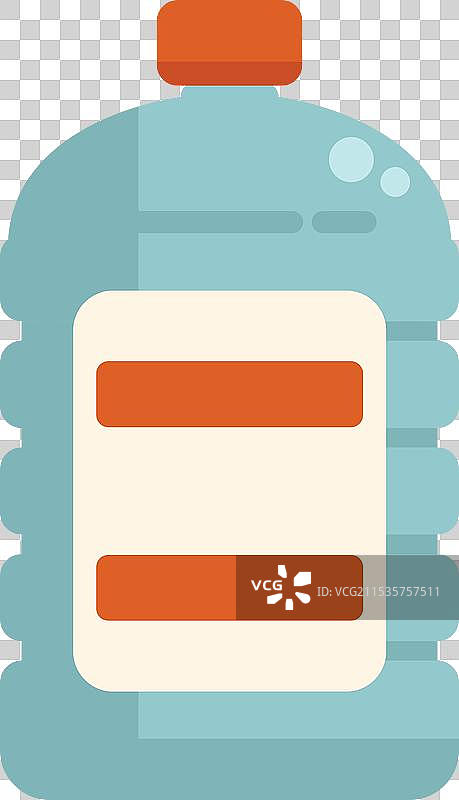 大瓶水，标签空白图片素材