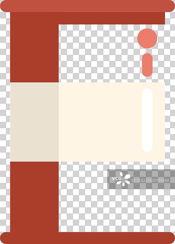 红色金属桶装有危险化学品图片素材