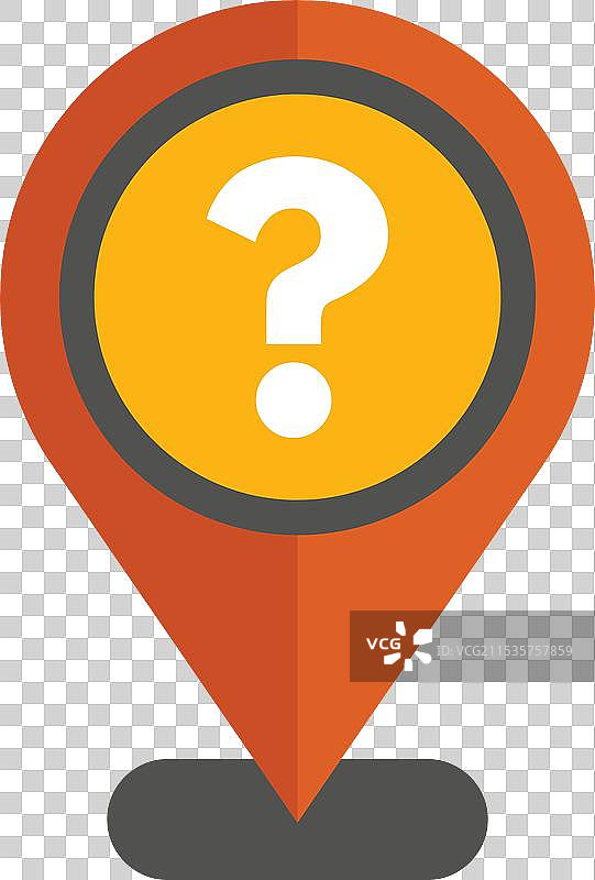 位置图钉指向一个未知的目的地图片素材