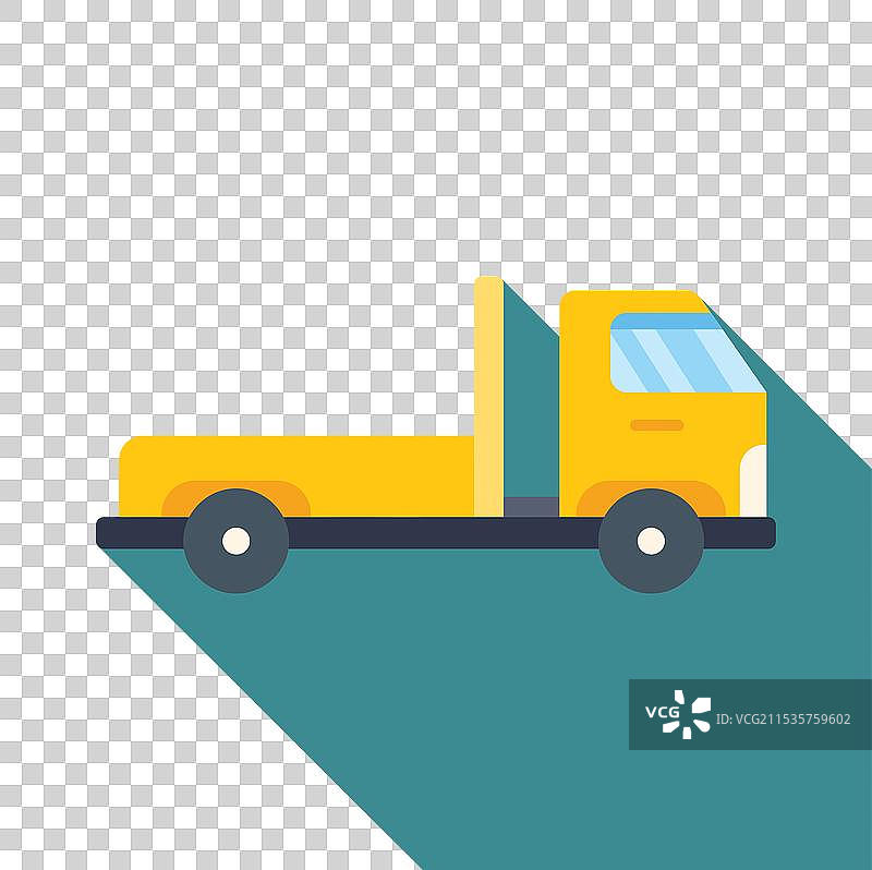 黄色拖车在提供路边援助图片素材