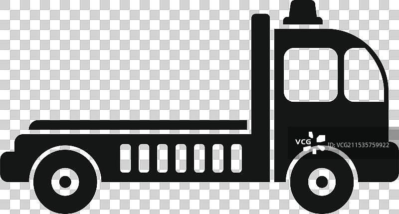 道路救援和撤离的拖车标志图片素材