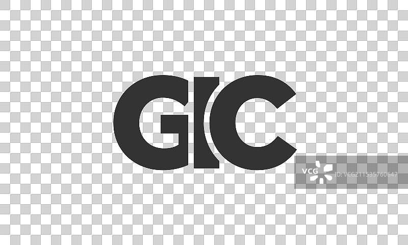 强大而现代的GIC标志设计模板图片素材