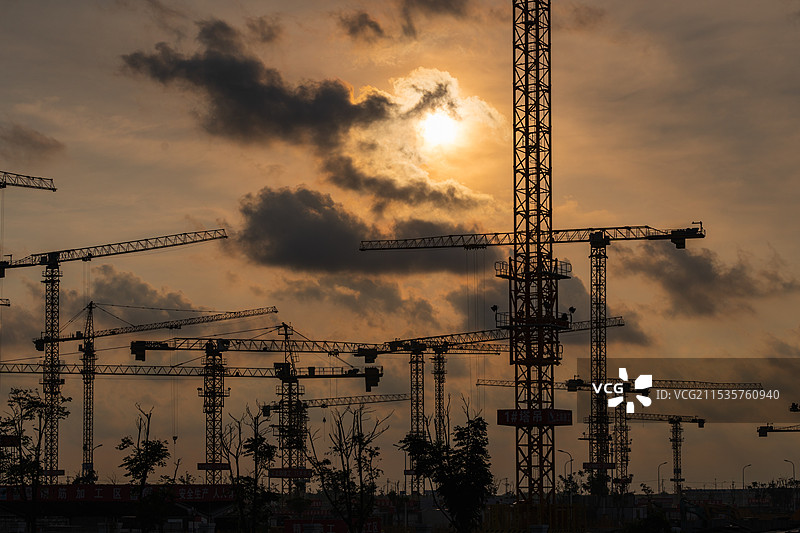 滴水湖的钢筋水泥那些景图片素材