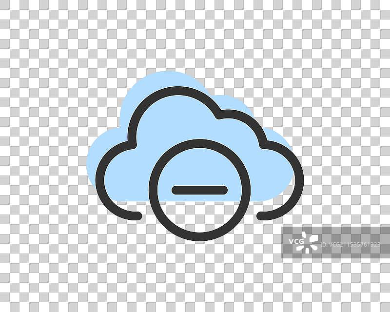云存储和数据传输图标计算图片素材