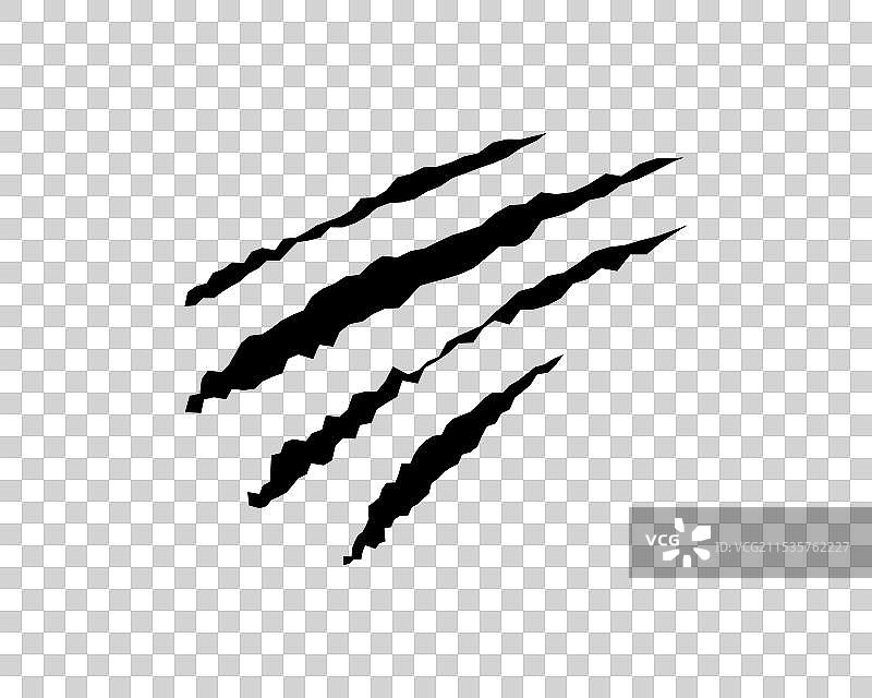 爪痕动物怪物标记设计图片素材