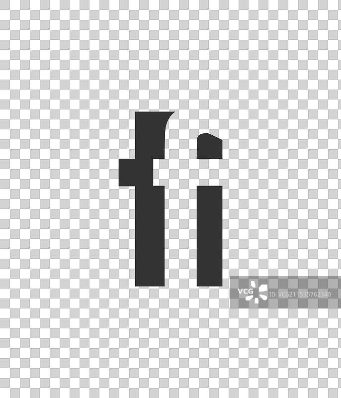 现代创意几何字母组合图片素材