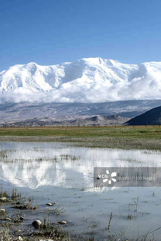 慕士塔格峰图片素材