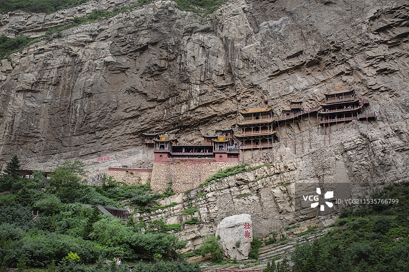 山西大同悬空寺图片素材