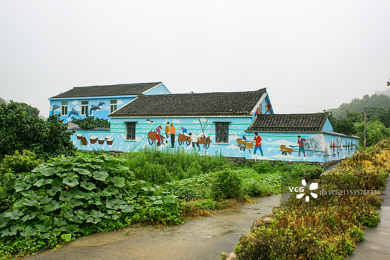 舟山市定海区新建生态村南洞艺谷景区图片素材