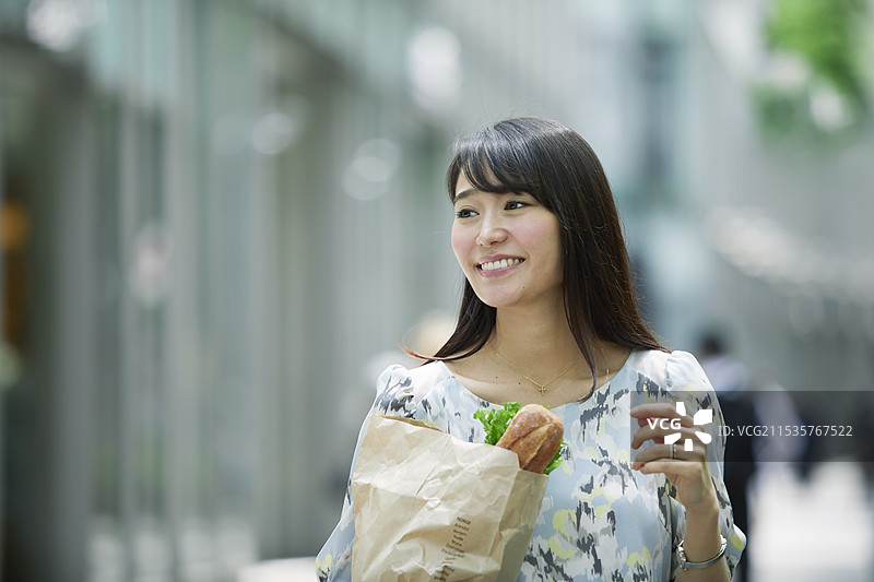 女人购物图片素材