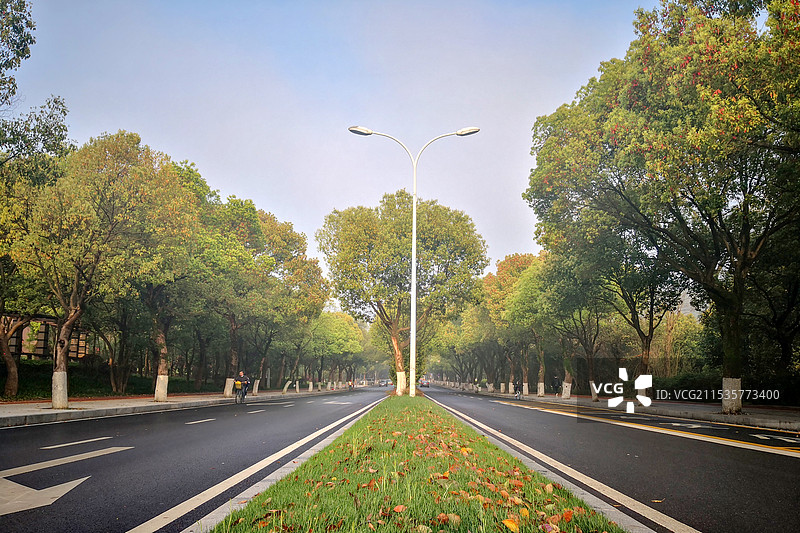 湖南大学桃子湖路口图片素材