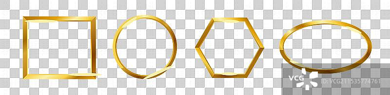 渐变金色豪华装饰框图片素材