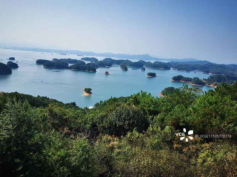 杭州千岛湖森林氧吧图片素材