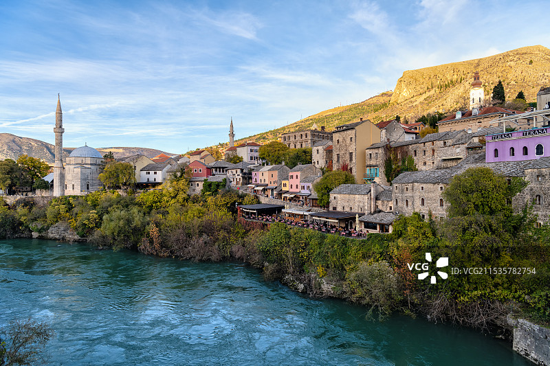 Mostar 莫斯塔尔古城，波黑图片素材