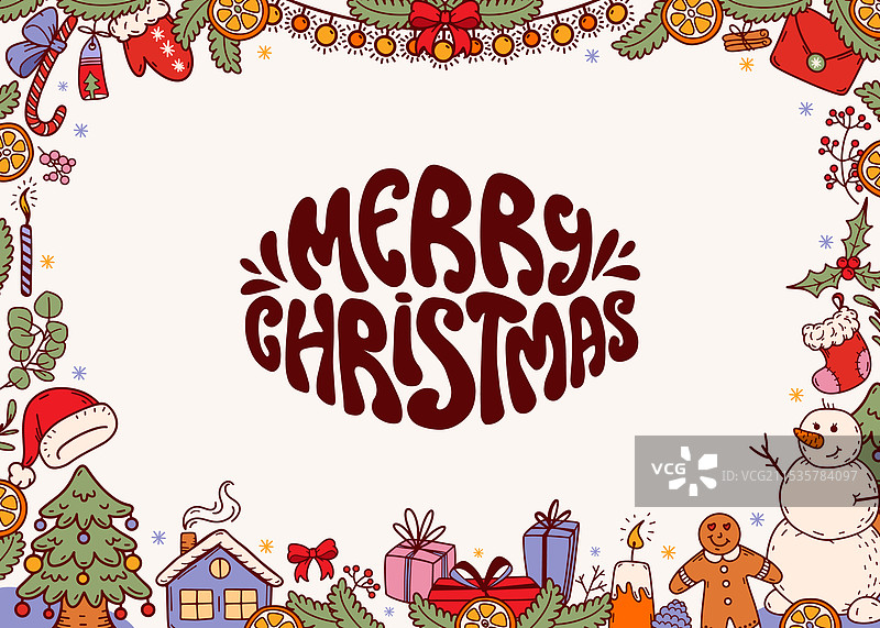 圣诞快乐庆祝背景横向设计图片素材