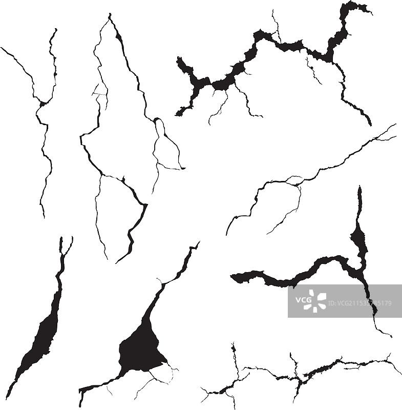 破裂的轮廓，破损的屏幕玻璃图片素材