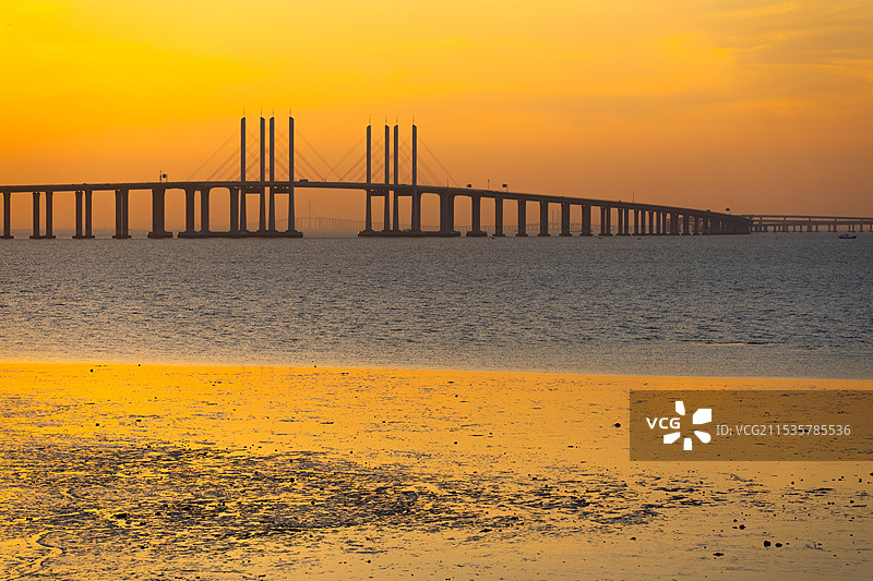 胶州湾大桥图片素材