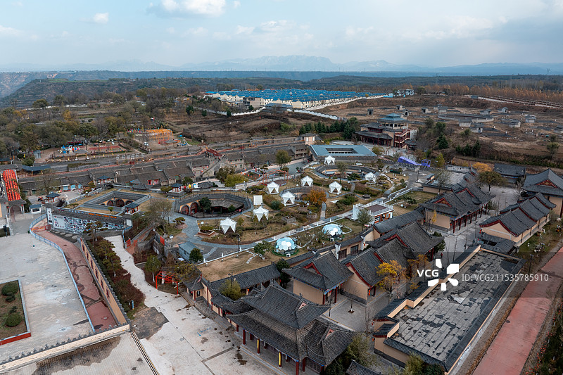 河南省三门峡地坑院与民俗文化园图片素材