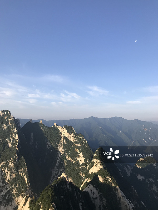 西安 五岳 夏天 华山的早晨图片素材