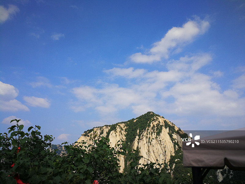 西安 五岳华山  夏天图片素材