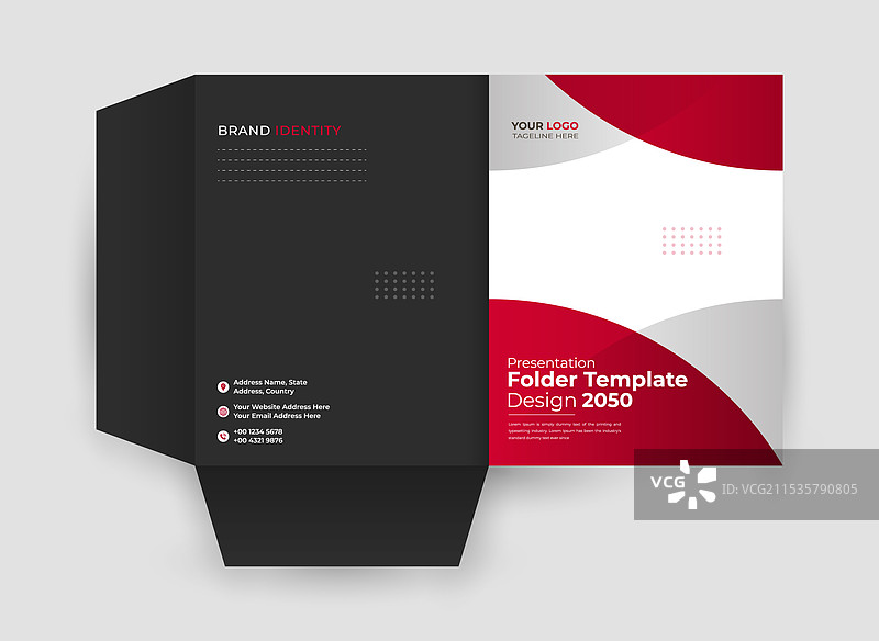 现代演示文件夹模板图片素材