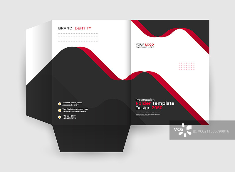 创意演示文件夹设计模板图片素材