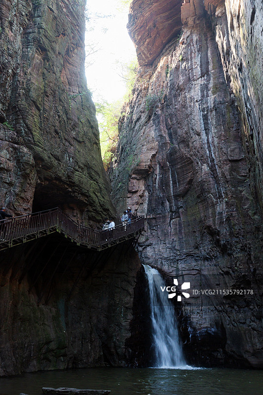 河南洛阳龙潭大峡谷风光图片素材